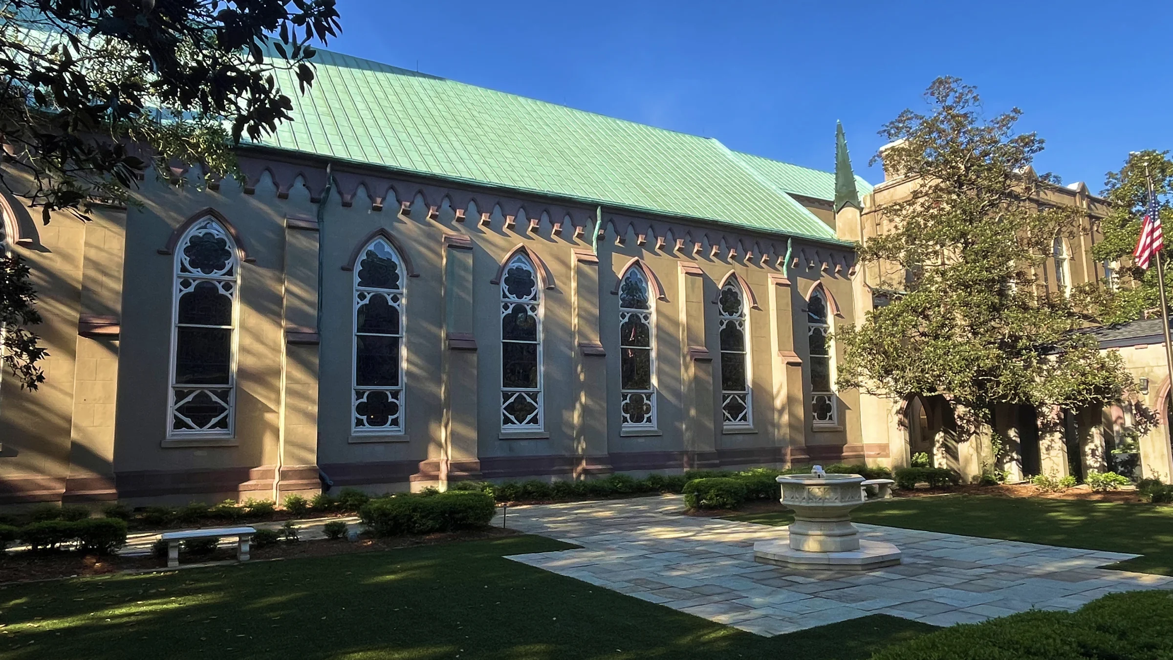 The nave from the parish yard